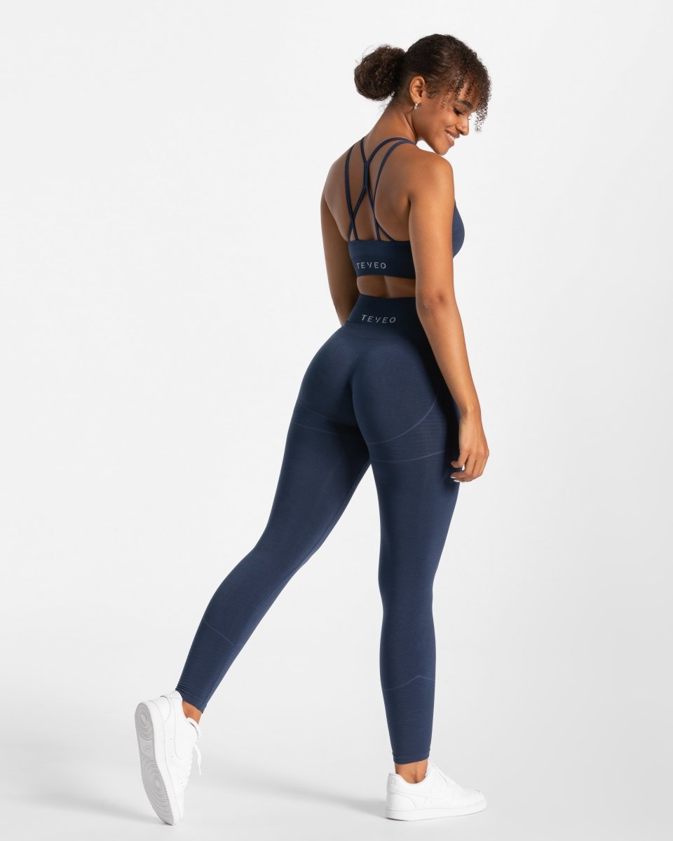 True Seamless Leggings "Dunkelblau" - TEVEO