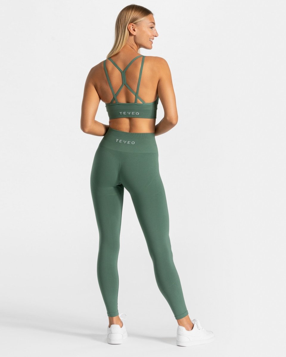 True Seamless Leggings "Dunkelgrün" - TEVEO