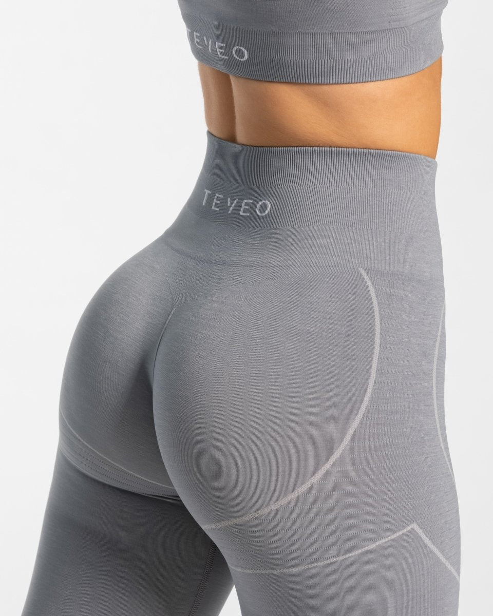 True Seamless Leggings "Stahlblau" - TEVEO