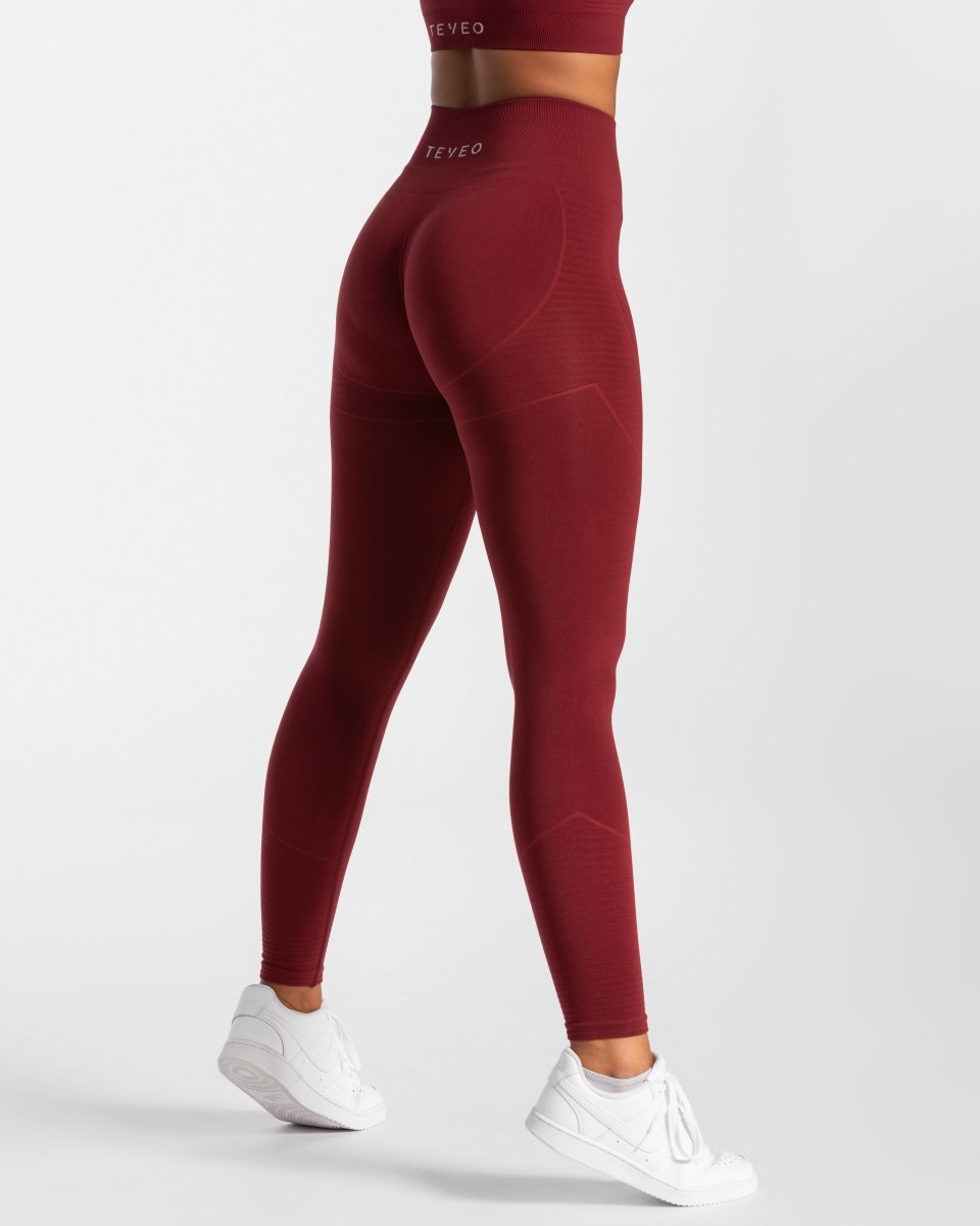 True Seamless Leggings "Weinrot" - TEVEO